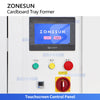 ZONESUN ZS-CSPM4T Automatic Corrugated Tray Former Erector with Hot Melt Glue Sealing