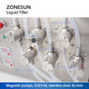 ZONESUN ZS-YTMP6S Semi-automatic 6 Nozzles Magnetic Pump Liquid Filling Machine