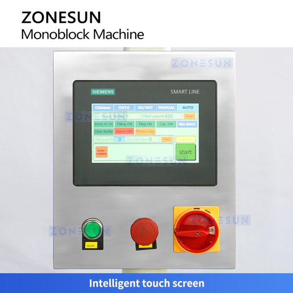 ZONESUN ZS-AFCU1 Marker pen Monoblock Machine Megnetic Pump Filling Pressing Machine