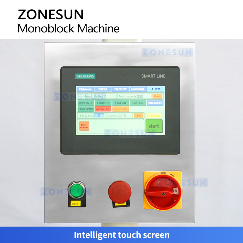ZONESUN ZS-AFCU1 Marker pen Monoblock Machine Megnetic Pump Filling Pressing Machine