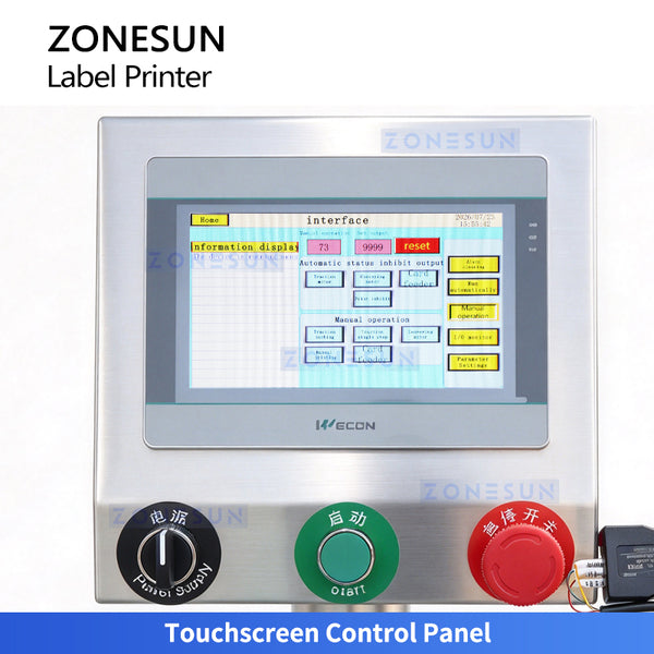 ZONESUN ZS-TB823R Automatic Real-Time Print & Apply Labeling Machine for Vials & Small Round Bottles