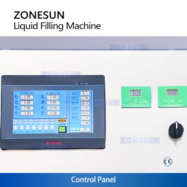 ZONESUN ZS-VTMP80D Magnetic Pump Liquid Filling Machine with Dust Cover