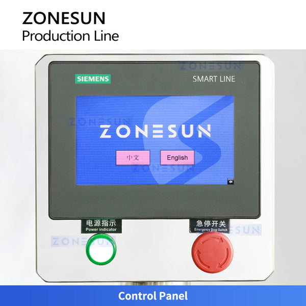 ZONESUN ZS-AFCL5 Automatic Gear Pump Filling Capping Labeling Line
