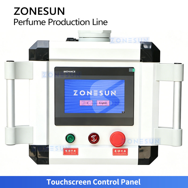 ZONESUN ZS-AFC42P Automatic Perfume Monoblock Filling Machine Vacuum Filling Rinsing Capping Pressing 3–100ml Perfume Line