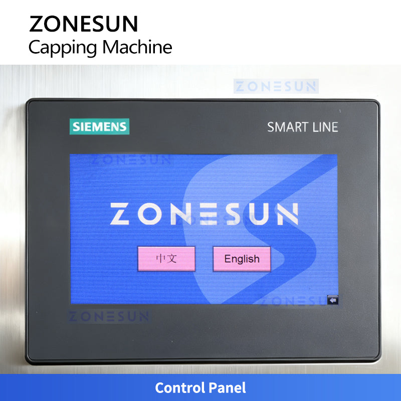 ZONESUN ZS-XG441RSL Servo Automatic Capping Machine for Bottles with Elevator