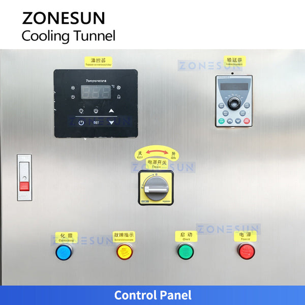 ZONESUN ZS-CT3 Industrial Cooling Tunnel for Balm Cream Wax Chocolate and Confectionery