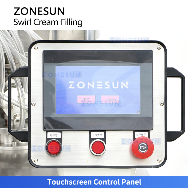 ZONESUN ZS-RSV4L Semi-Automatic Multi-color Swirl Cream Filling Machine