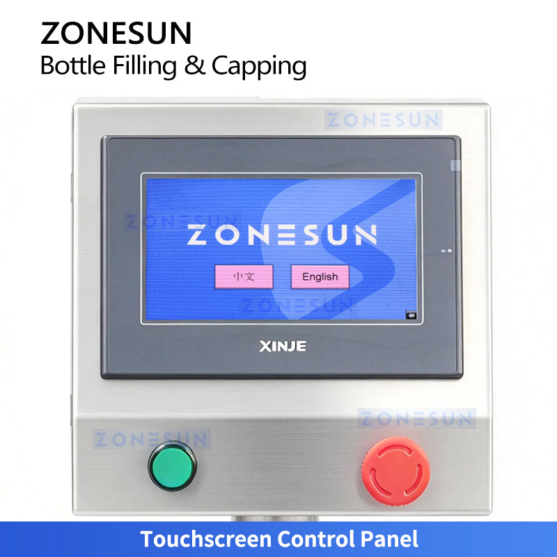 ZONESUN ZS-AFC55 automatic magnetic pump small bottle filling and capping machine, product image 2
