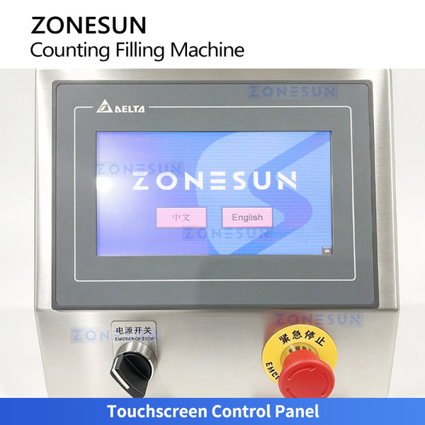 ZONESUN ZS-JF8C Semi-Automatic 8-Lane Hardware Candy Counting Filling Machine