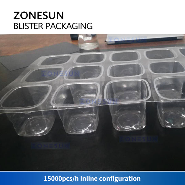 ZONESUN Blister Cup Packing Machine Automatic Cupped Packages ZS-PJZN18