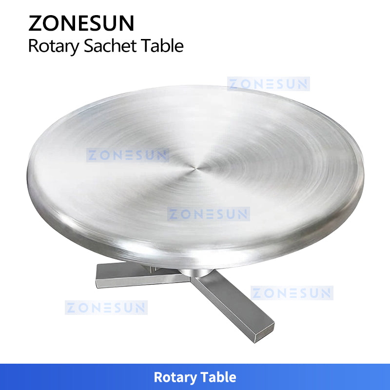 ZONESUN ZS-LP1200L Stainless Steel Rotary Sachet Collection Table Machine