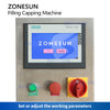 ZONESUN ZS-AFC6P Pocket Perfume Peristaltic Pump Filling Capping Machine