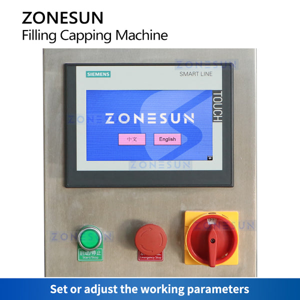 ZONESUN ZS-AFC6P Pocket Perfume Peristaltic Pump Filling Capping Machine