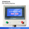 ZONESUN ZS-TB161PO Automatic Jar Cap Top and Side Real-Time Printing Flat Surface Labeling Machine