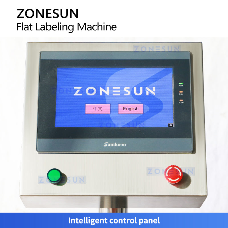 ZONESUN ZS-TB161PO Automatic Jar Cap Top and Side Real-Time Printing Flat Surface Labeling Machine
