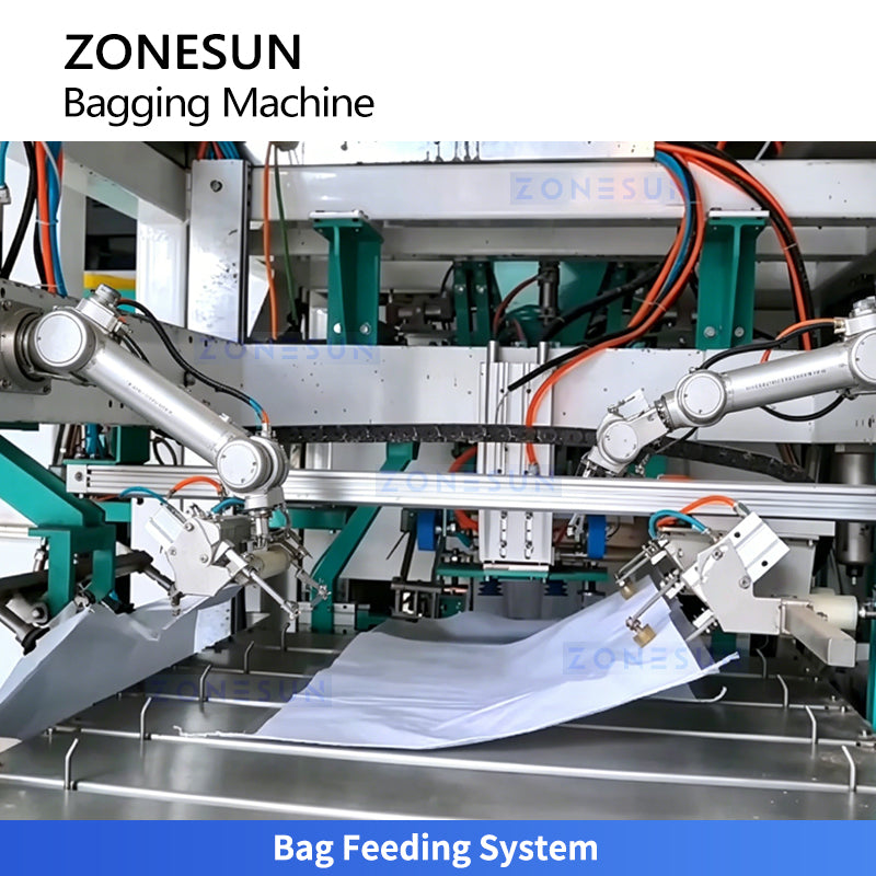 ZONESUN Z5-AG300 Automatic Bagging & Weighing Machine for Grain Rice Corn Fertilizer Feed Plastic Granules and Powder Materials