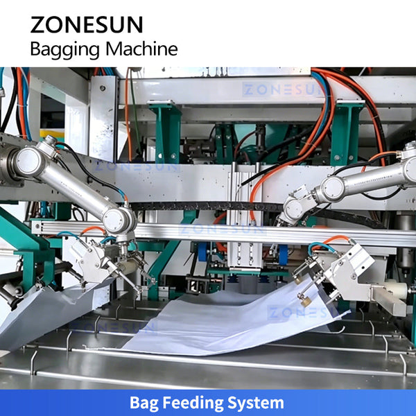 ZONESUN Z5-AG300 Automatic Bagging & Weighing Machine for Grain Rice Corn Fertilizer Feed Plastic Granules and Powder Materials