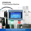 ZONESUN ZS-XG21U Automatic Bar Top T-Corking Machine for Spirits Bottling Lines with Vibratory Feeder
