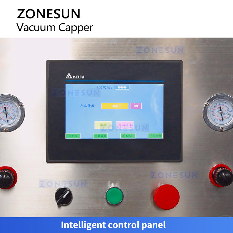 ZONESUN ZS-XGVS1 Automatic Vacuum Chuck Capper for Twist-Off Jar Lids
