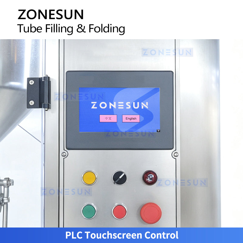 ZONESUN ZS-FS80A Automatic Aluminum Tube Filling and Folding Sealing Machine