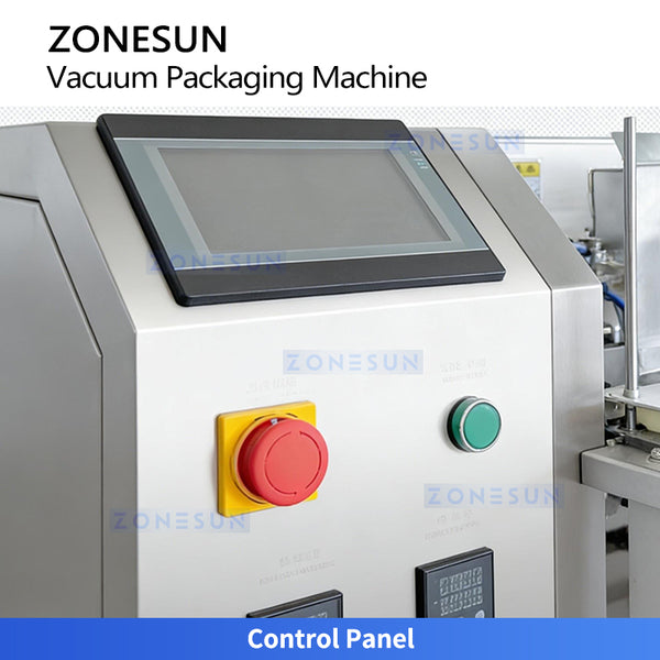 ZONESUN ZS-AFS015 Automatic Three-Chamber Premade Bag Vacuum Sealing Machine for Food Packaging