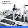 ZONESUN ZS-SUV1 UV Inkjet Printer with Paging Machine for Flat Pouch and Paper Boxes Coding