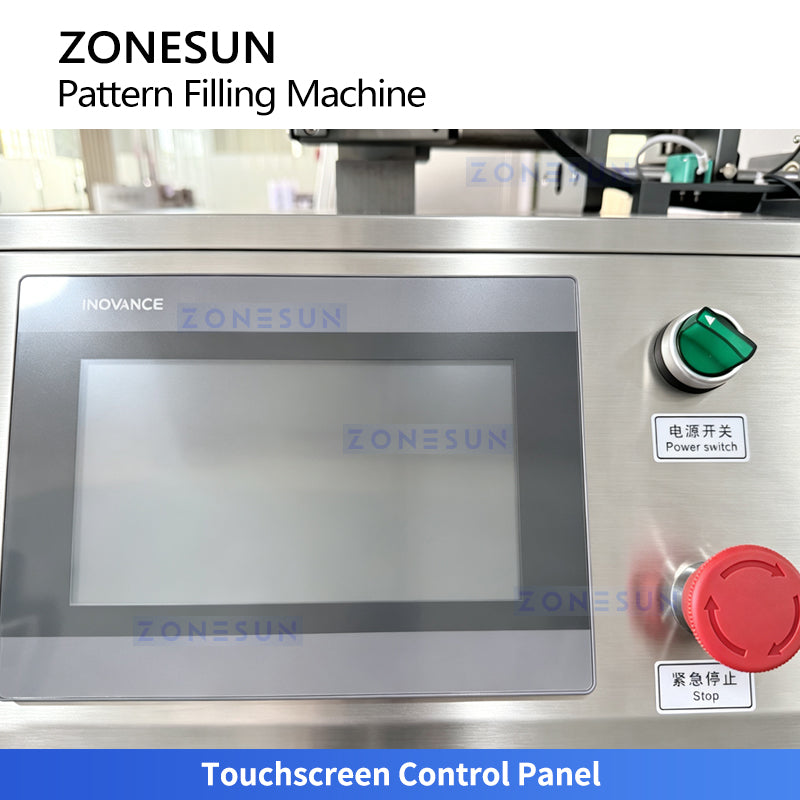 ZONESUN ZS-PGF5 Automatic Dual-Head Cosmetic Cream Pattern Filling Machine 5-80ml
