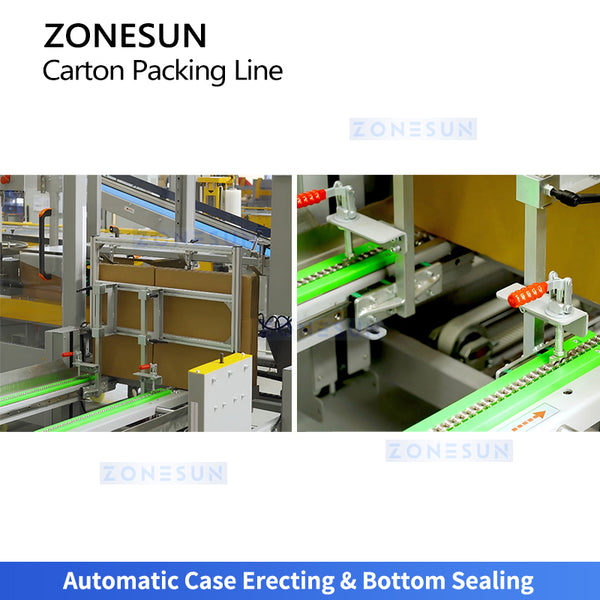 ZONESUN ZS-CSPM5 End-of-line Carton Packaging & Palletizing System