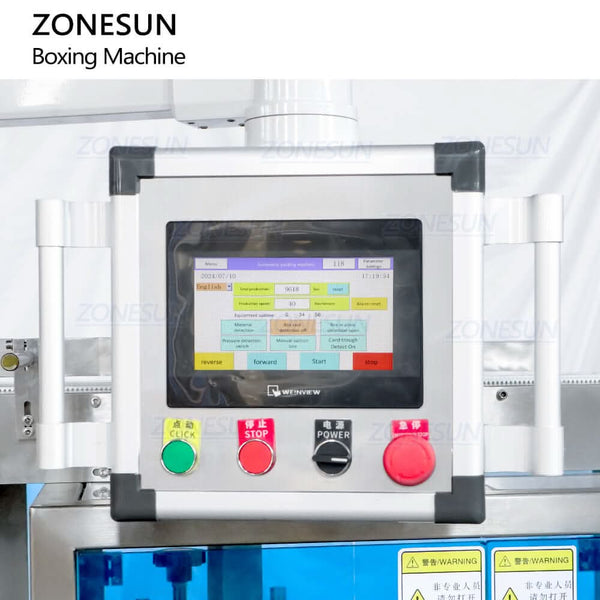 ZONESUN ZS-MSZH50N Automatic Cartoning Machine with Leaflet Insertion Box Packing Line for Cosmetics Electronics
