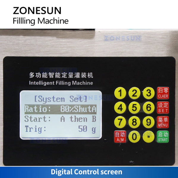 ZONESUN ZS-RPW35L Rotary Lobe Paste Filling Machine 35L/min