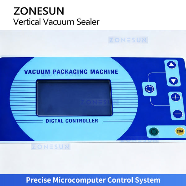 ZONESUN ZS-DZ600OL Vertical Lifting External Suction Vacuum Bag Sealing Machine for Large Bags Powders Granules and Industrial Products