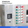 ZONESUN ZS-CT5 Industrial Air Cooling Mesh Belt Conveyor for Roasted Nuts Fried Foods and Food Processing Lines