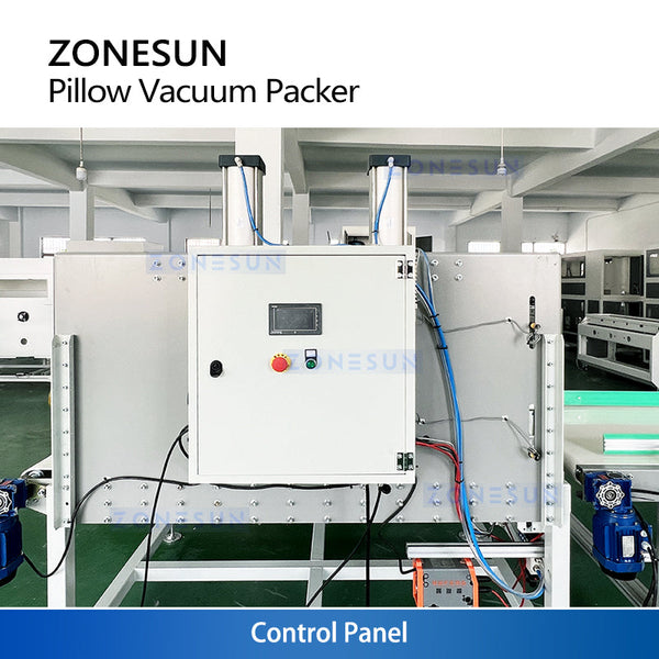 Automatic Vacuum & Compression Pillow Wrapper Control Panel