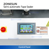 ZONESUN ZS-FH020 Semi-automatic Tape Sealer for Boxes and Cases