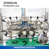 ZONESUN ZS-FALU3 Jam & Sauce Bottling Line with Filling, Capping, Labeling