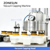 ZONESUN ZS-XG240 Automatic Vacuum Capping Machine for Twist off Caps Jars