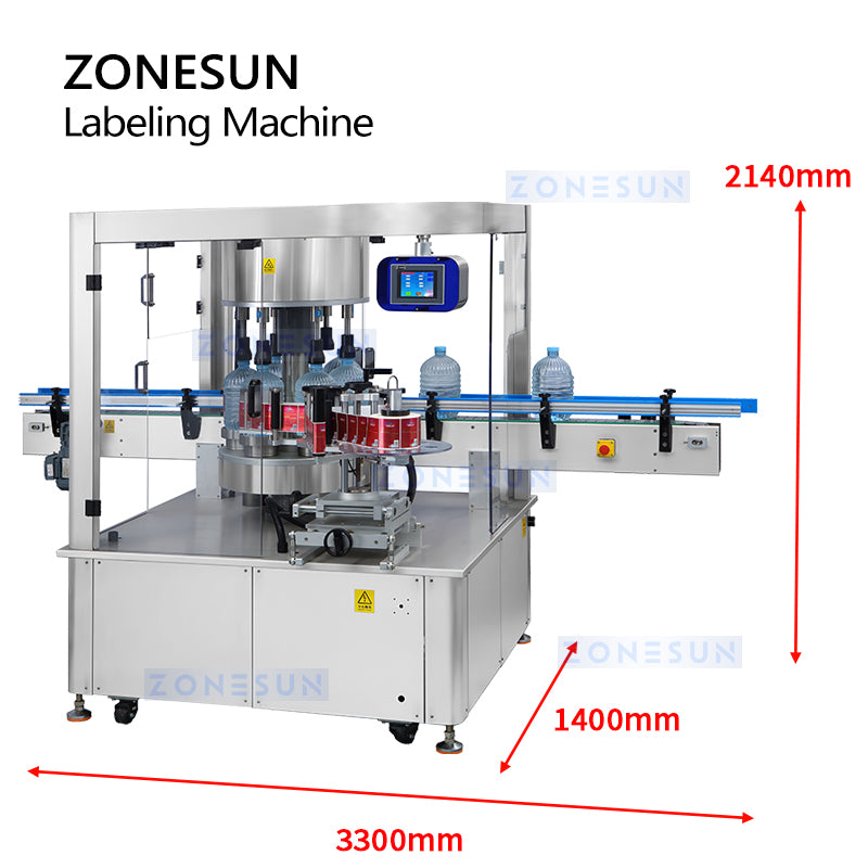 ZONESUN ZS-CYGDP6 Automatic Round Bottle Labeling Machine