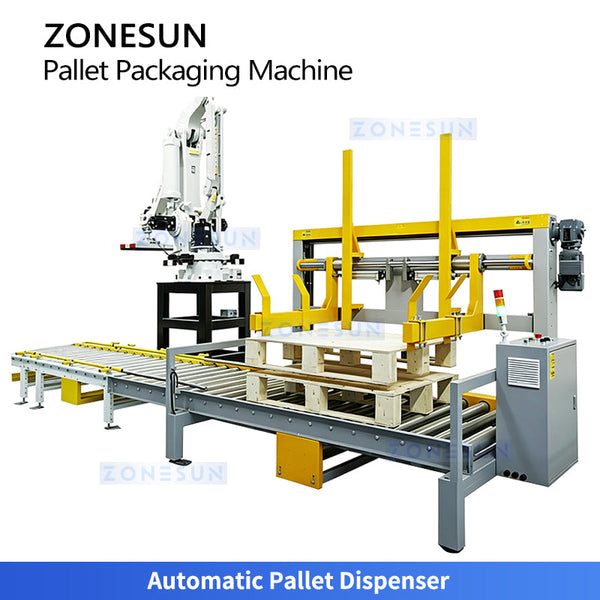ZONESUN ZS-PWM2 Fully Automatic Robotic Palletizing & Wrapping System End-of-line Packaging Solution
