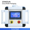 ZONESUN ZS-FAL180V10 Servo Piston Syrup Filling Production Line with Bottle Rinsing and Dual Capping Integration System