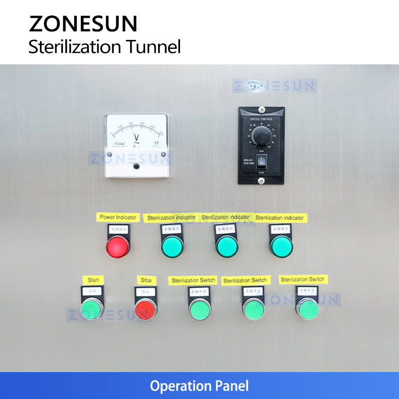 ZONESUN ZS-UVS2 Industrial UV Sterilization Tunnel for Packaging Products