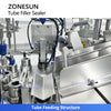 ZONESUN ZS-FS009D Automatic Soft Tube Filling and Sealing Machine for A+B Creams Toothpaste Cosmetic