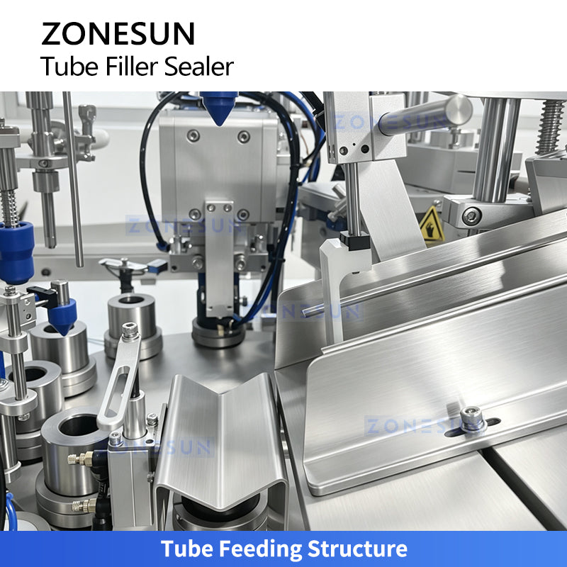 ZONESUN ZS-FS009D Automatic Soft Tube Filling and Sealing Machine for A+B Creams Toothpaste Cosmetic