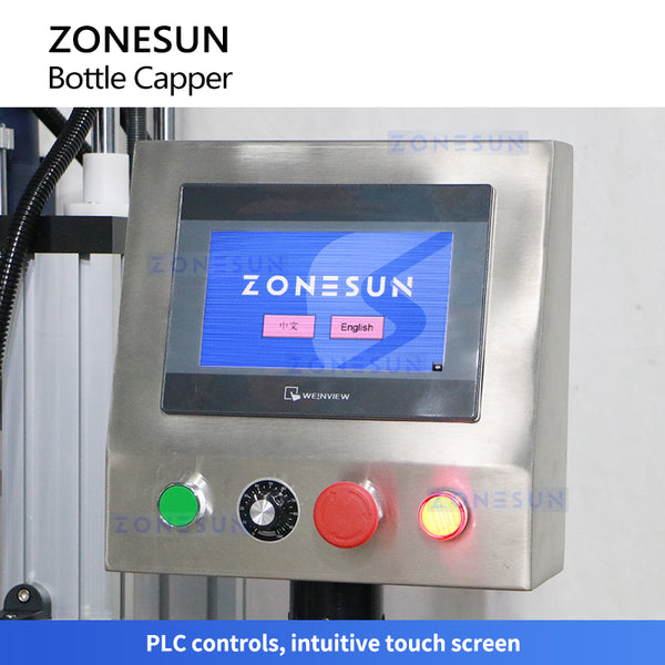 ZONESUN ZS-XG440I Automatic Pump Bottle Capping Machine with Vibrating Bowl