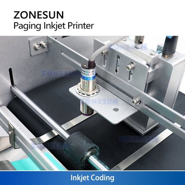 ZONESUN ZS-FYP5 Automatic Paging Coding Machine Flat Bags Cards Inkjet Coding Printer