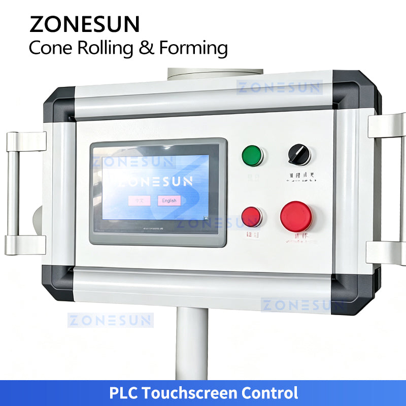 ZONESUN ZS-PCF01 Automatic Paper Cone Sleeve Forming Machine for Ice Cream Wrappers