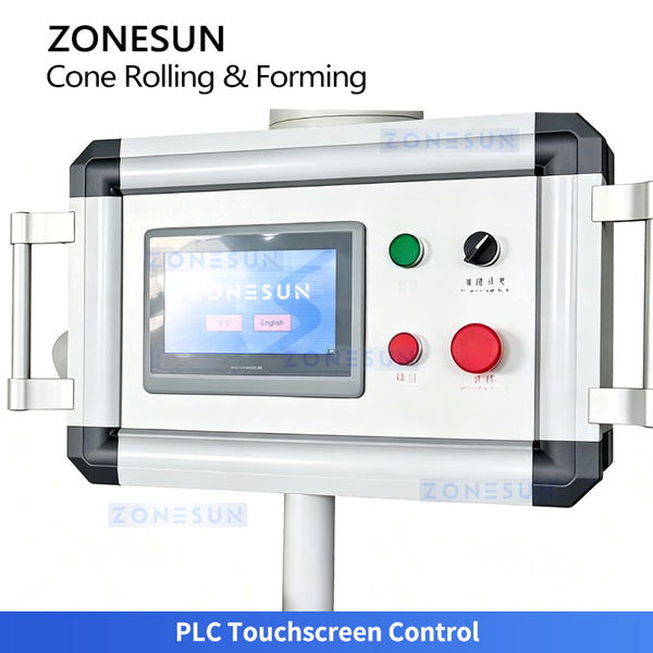 ZONESUN ZS-PCF01 Automatic Paper Cone Sleeve Forming Machine for Ice Cream Wrappers