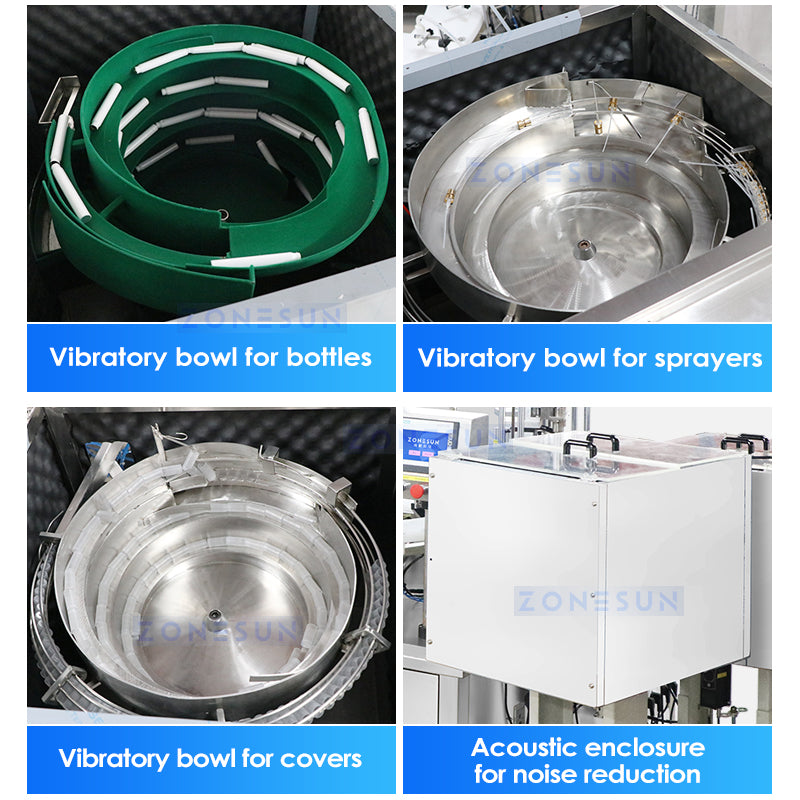 ZONESUN ZS-AFC21 Automatic Perfume Peristaltic Pump Liquid Spray Bottle Filling Capping Machine