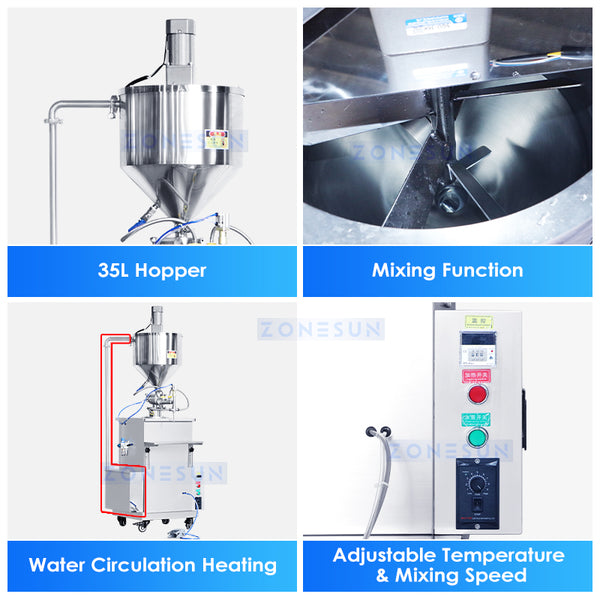 ZONESUN ZS-WCHJ1 Semi-automatic Candle Filling Machine Wax Packing Machine