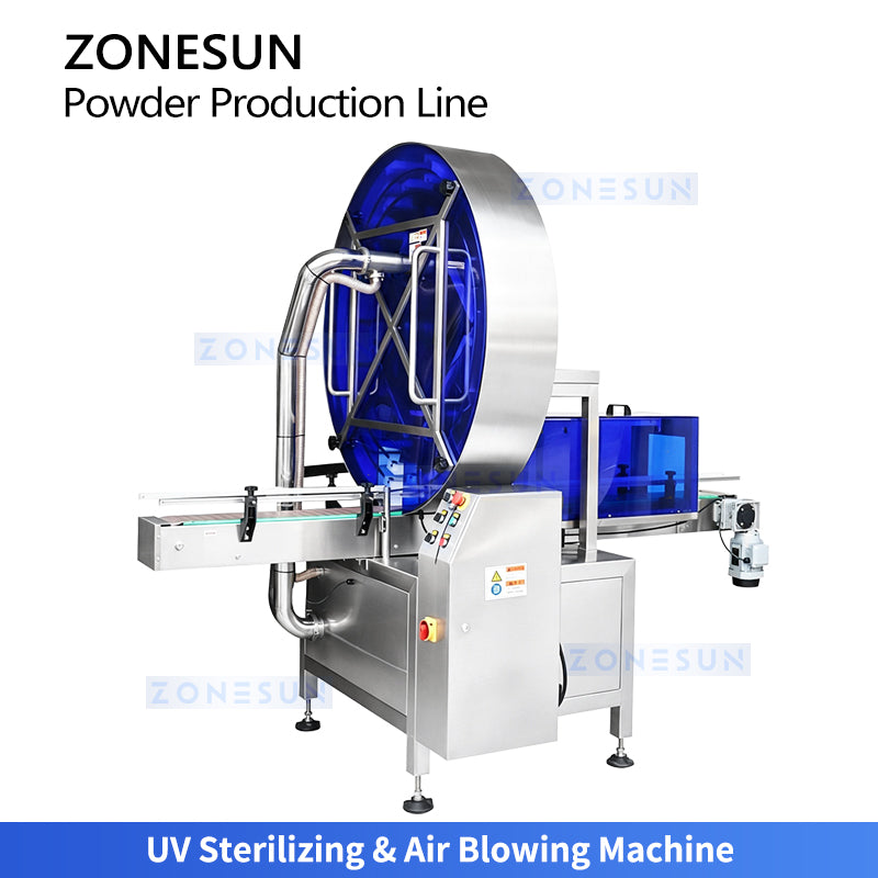 ZONESUN ZS-FAL320 Automatic Milk Powder Filling Nitrogen Flushing Can Sealing Production Line