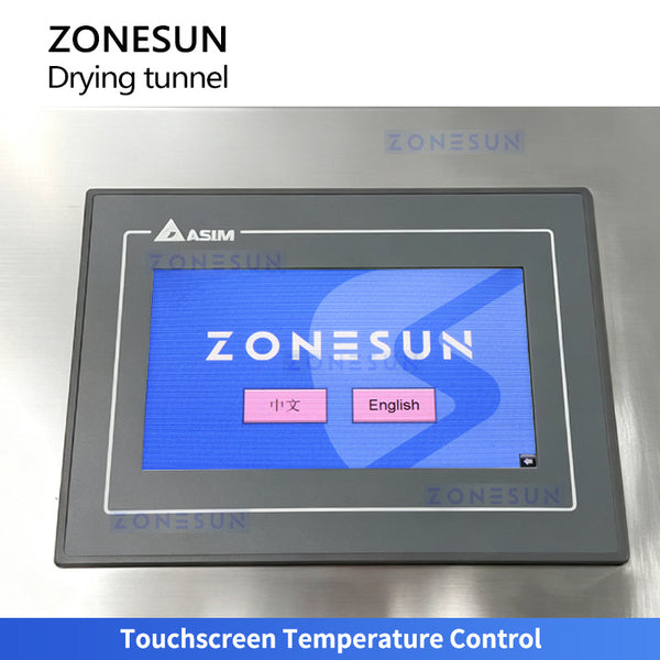 ZONESUN ZS-UVS3 Infrared Quartz Heating and Hot Air Bottle Drying Tunnel
